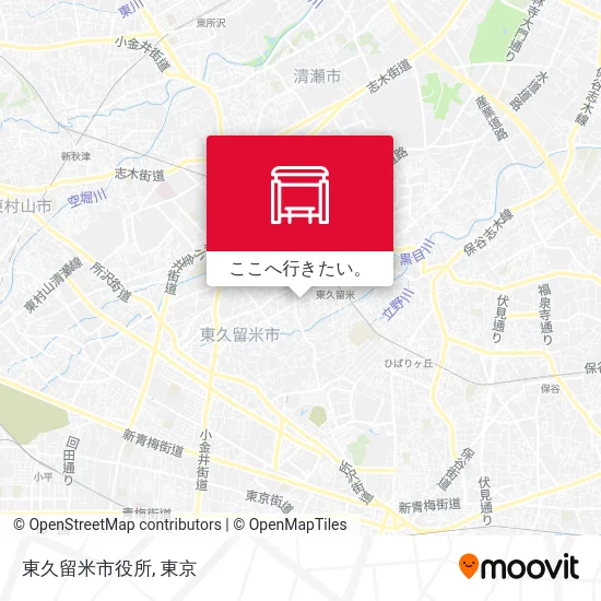 東久留米市役所地図