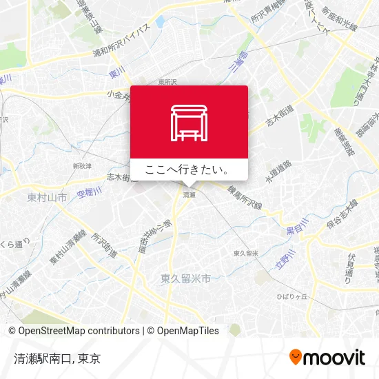 清瀬駅南口地図