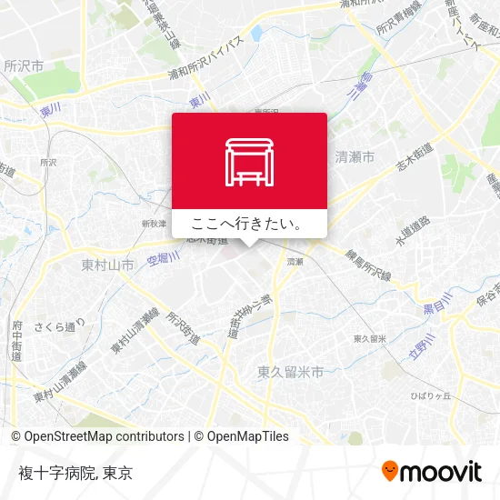 複十字病院地図