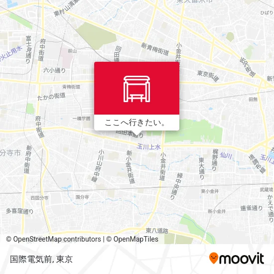 国際電気前地図