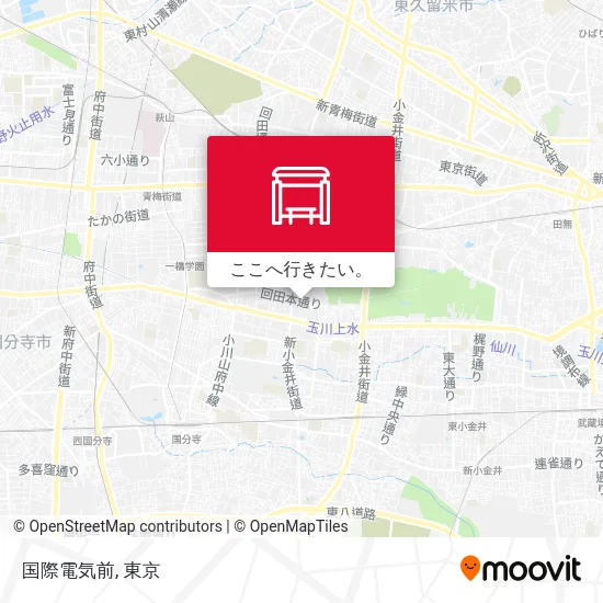 国際電気前地図