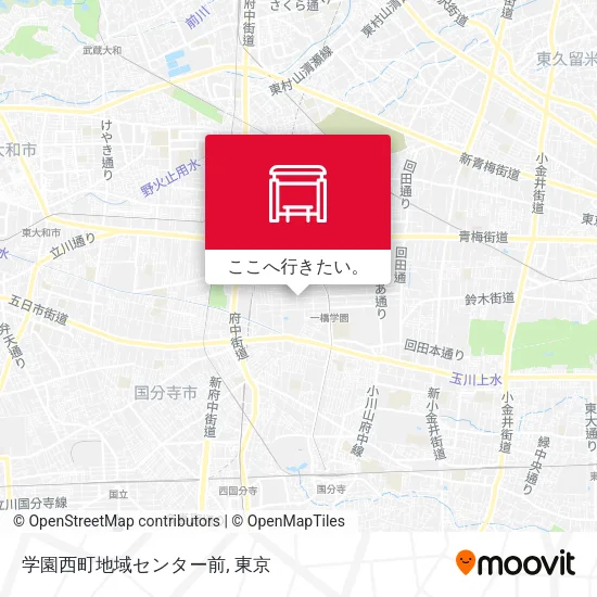 学園西町地域センター前地図