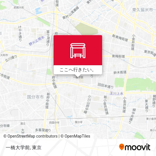 一橋大学前地図