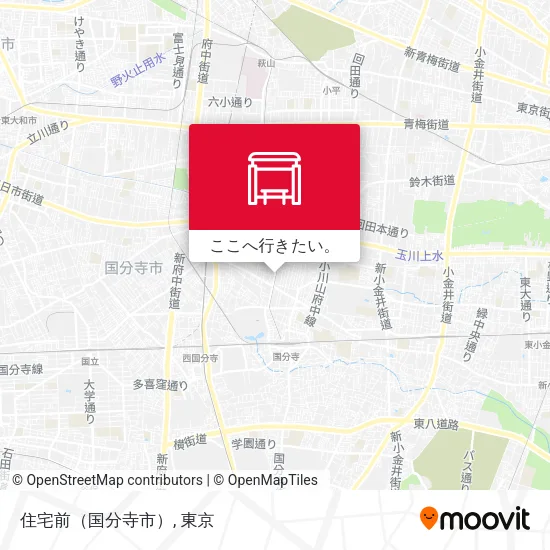 住宅前（国分寺市）地図