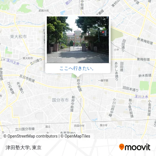 津田塾大学地図