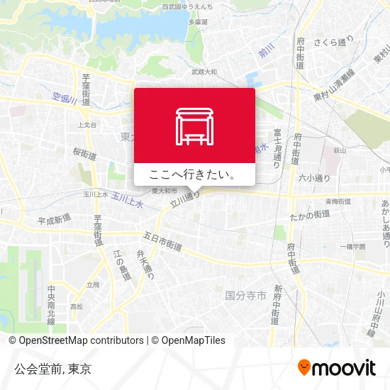 公会堂前地図