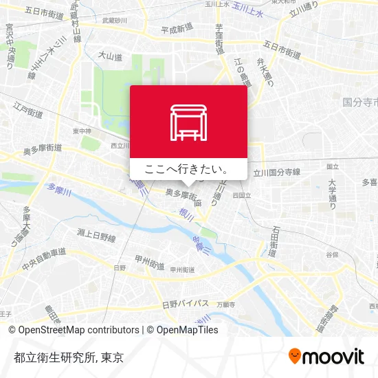 都立衛生研究所地図