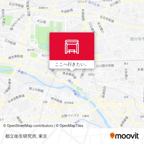 都立衛生研究所地図