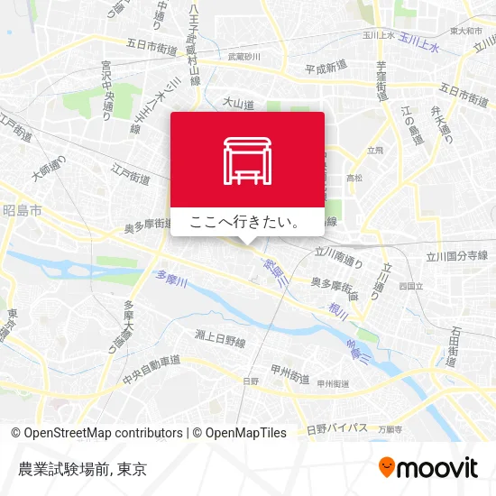 農業試験場前地図