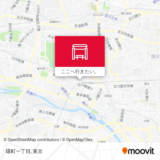 曙町一丁目地図