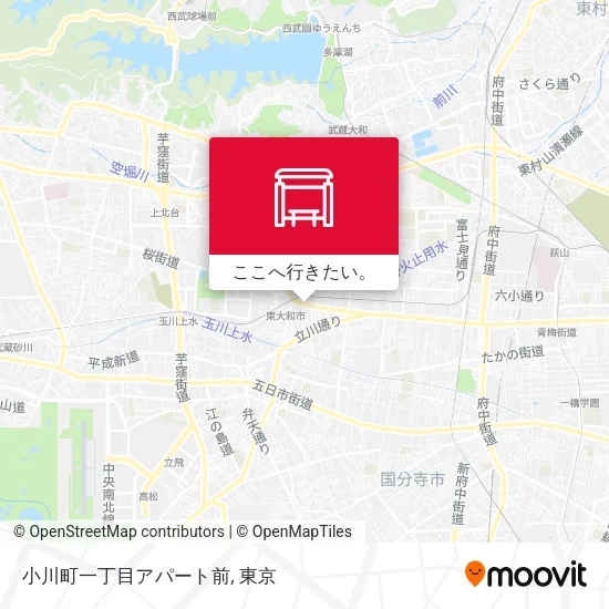 小川町一丁目アパート前地図