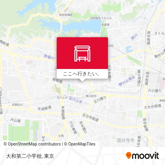 大和第二小学校地図