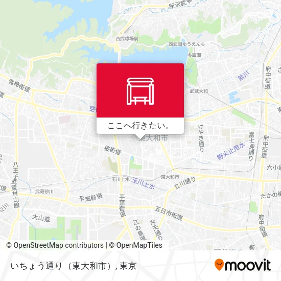 いちょう通り（東大和市）地図