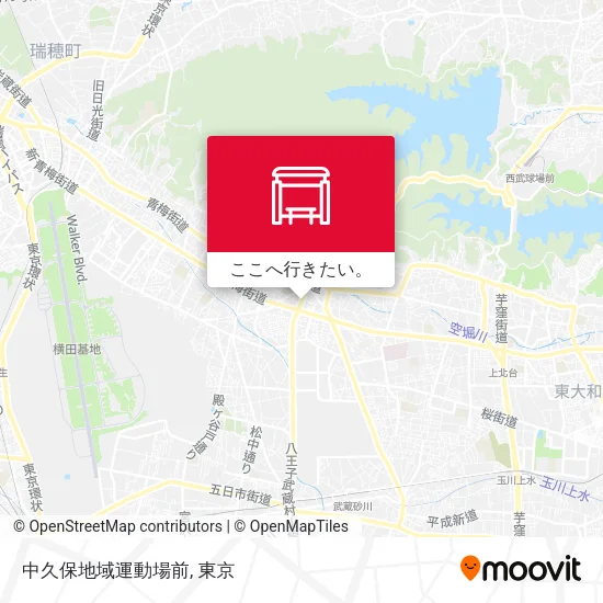 中久保地域運動場前地図