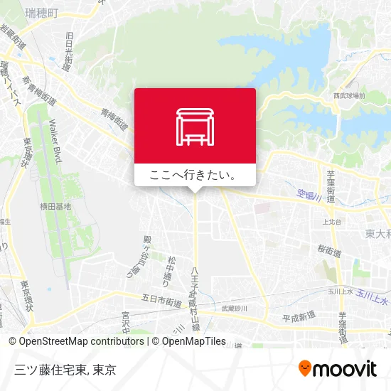 三ツ藤住宅東地図