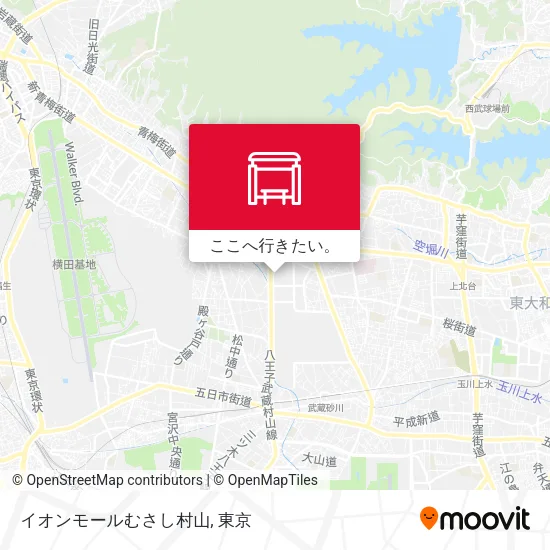 イオンモールむさし村山地図
