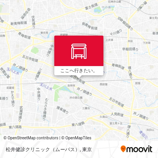 松井健診クリニック（ムーバス）地図