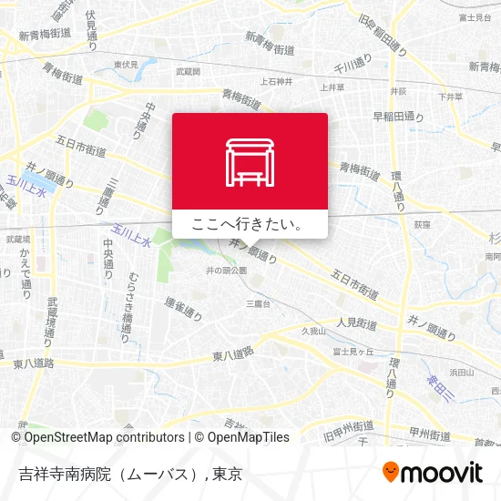吉祥寺南病院（ムーバス）地図