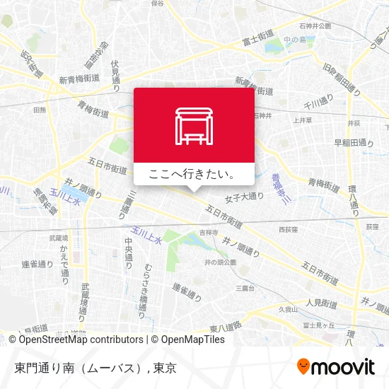 東門通り南（ムーバス）地図