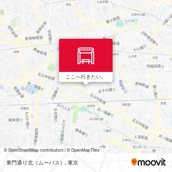 東門通り北（ムーバス）地図