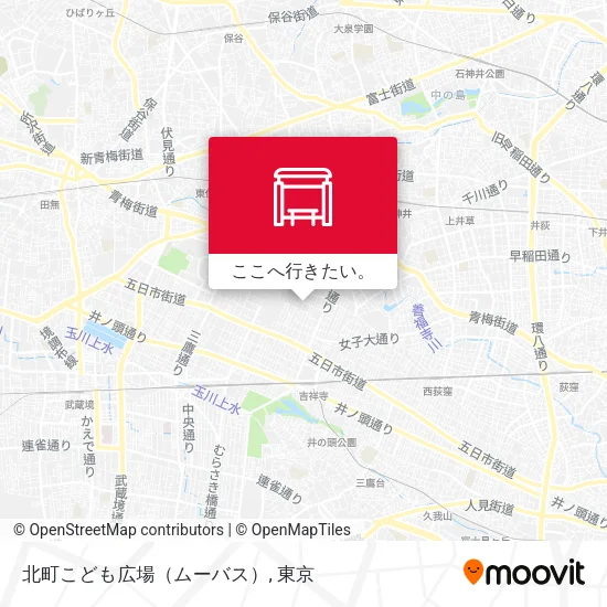 北町こども広場（ムーバス）地図