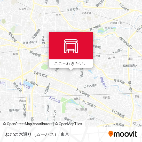 ねむの木通り（ムーバス）地図