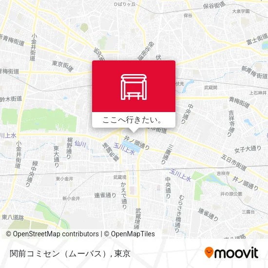 関前コミセン（ムーバス）地図