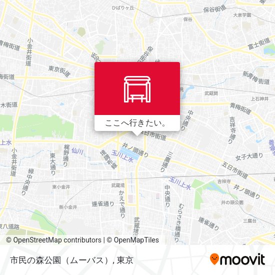 市民の森公園（ムーバス）地図