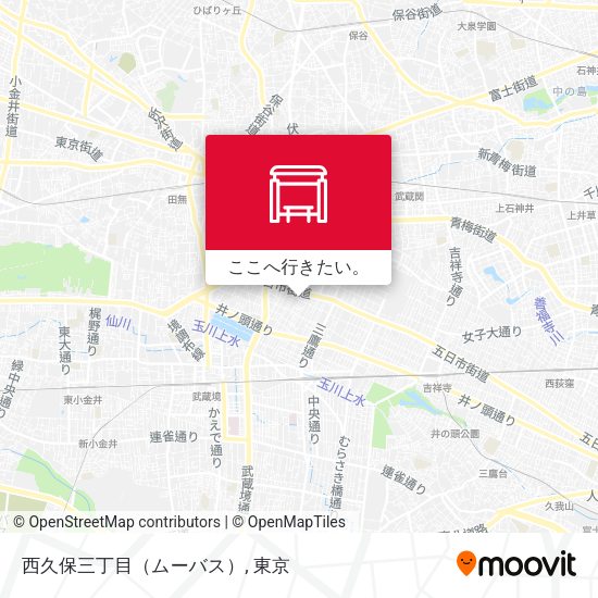 西久保三丁目（ムーバス）地図