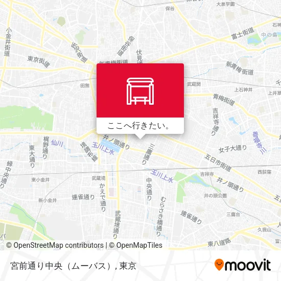 宮前通り中央（ムーバス）地図