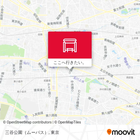 三谷公園（ムーバス）地図