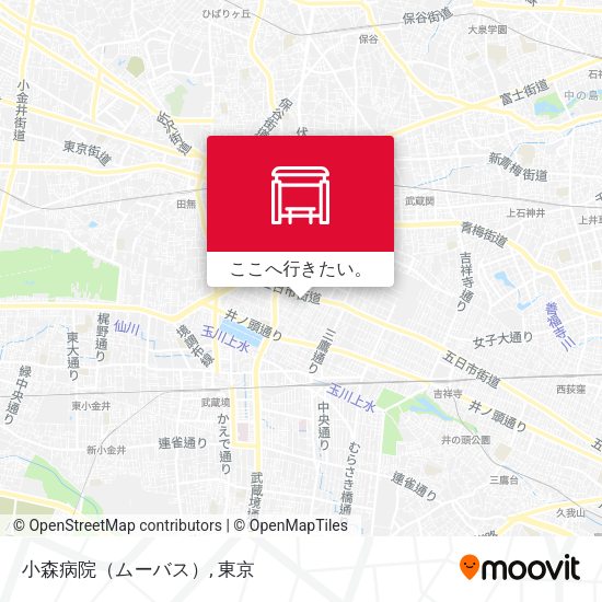 小森病院（ムーバス）地図