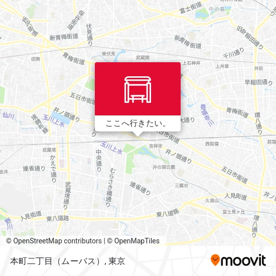本町二丁目（ムーバス）地図