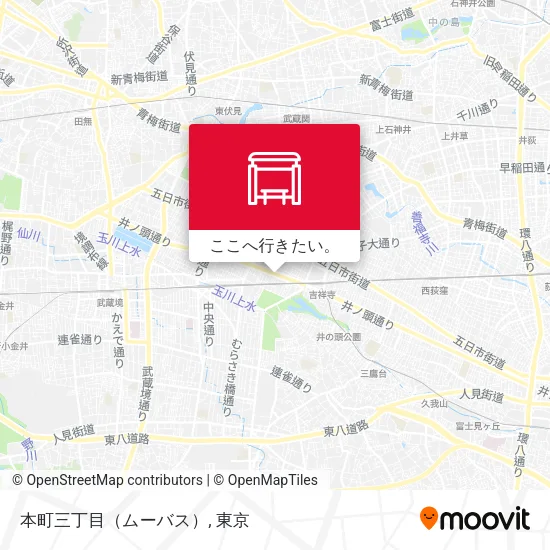 本町三丁目（ムーバス）地図