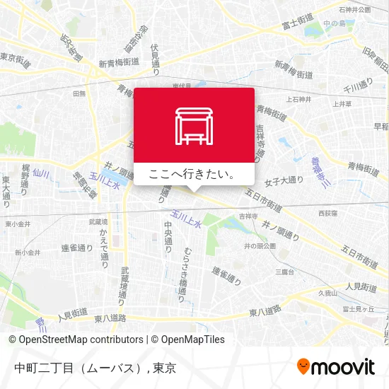 中町二丁目（ムーバス）地図