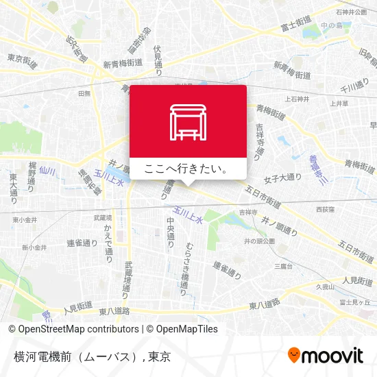 横河電機前（ムーバス）地図