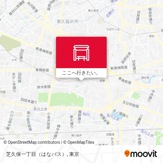 芝久保一丁目（はなバス）地図
