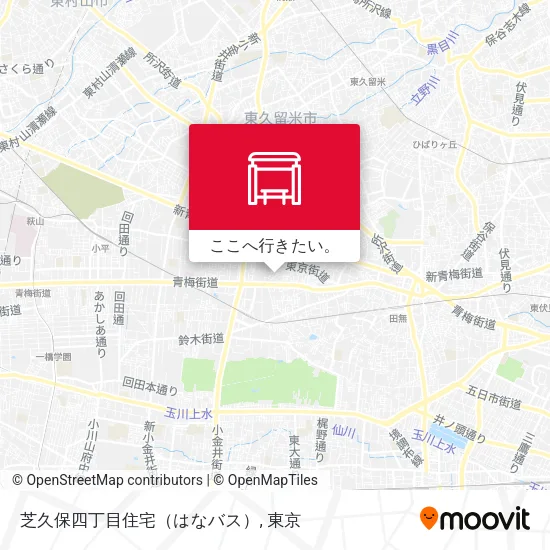 芝久保四丁目住宅（はなバス）地図