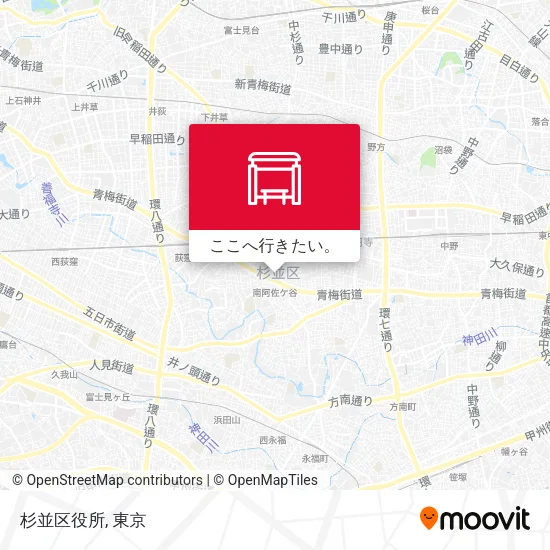 杉並区役所地図