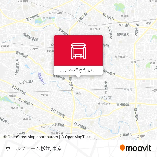 ウェルファーム杉並地図