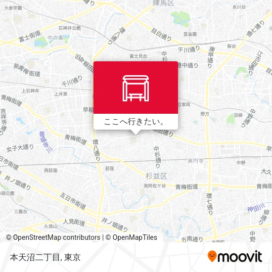 本天沼二丁目地図