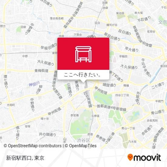 新宿駅西口地図