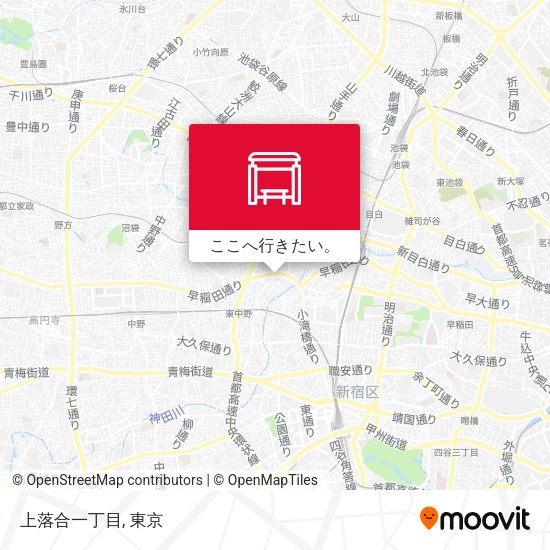 上落合一丁目地図