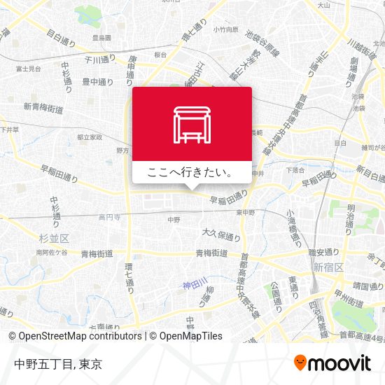 中野五丁目地図