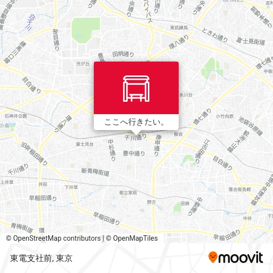 東電支社前地図