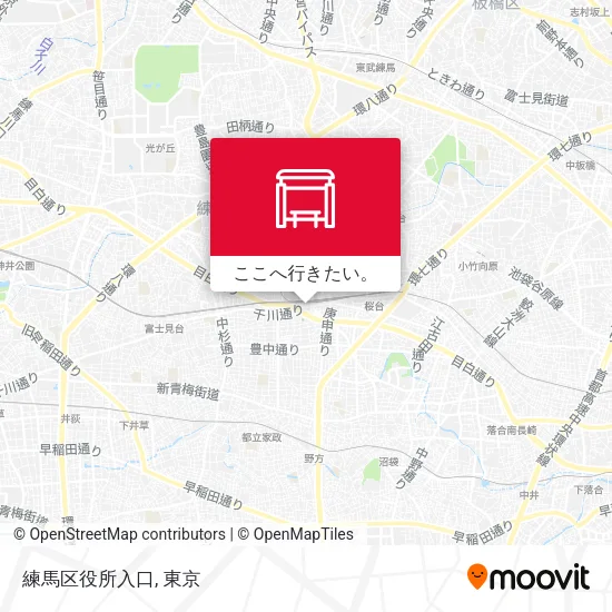 練馬区役所入口地図