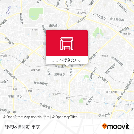 練馬区役所前地図