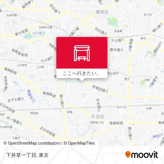 下井草一丁目地図