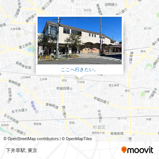 下井草駅地図