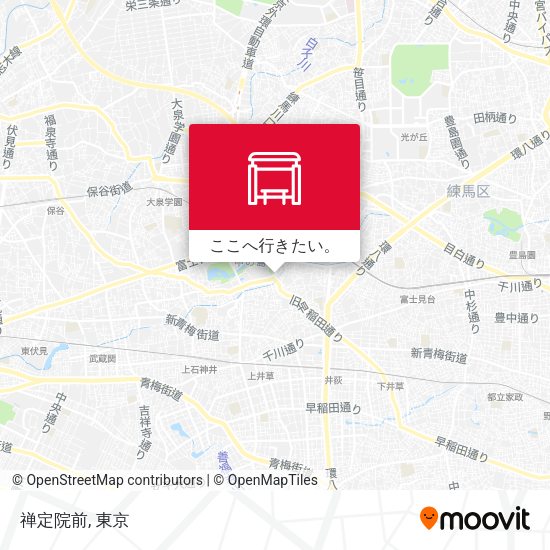 禅定院前地図